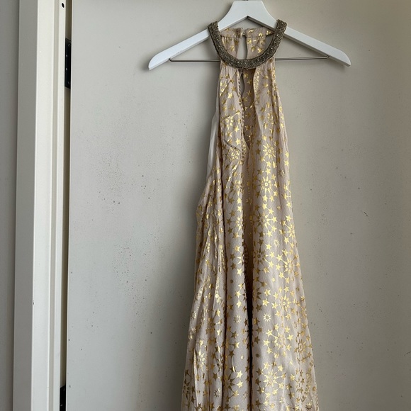 Kimchi Blue Gold Star Halter Dress - Picture 4 of 7
